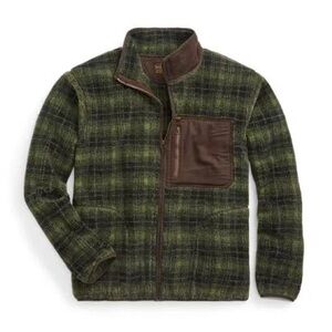 Double RL RRL Green Check Jacket Walter plaid check-pattern jacket M